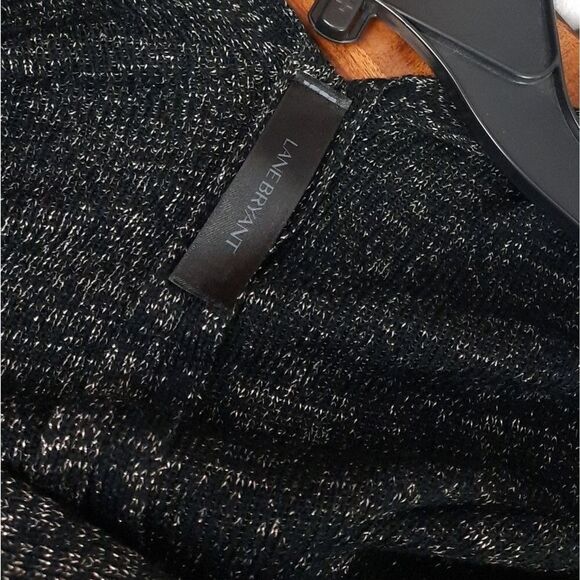 Lane Bryant Heathered Glitter Open Front Cardigan Sweater - Picture 6 of 8